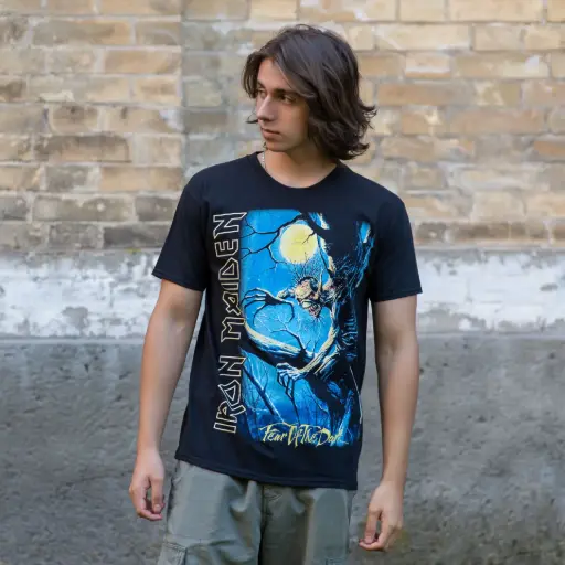 [10176] Футболка Iron Maiden - Fear Of The Dark чорна