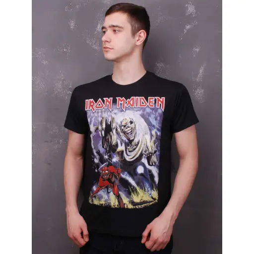 [11555] Футболка Iron Maiden - The Number Of The Beast чорна