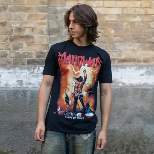 [11603] Футболка Manowar - Kings Of Metal чорна