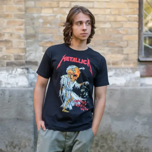 [10325] Футболка Metallica - Damaged Justice 88-89 чорна