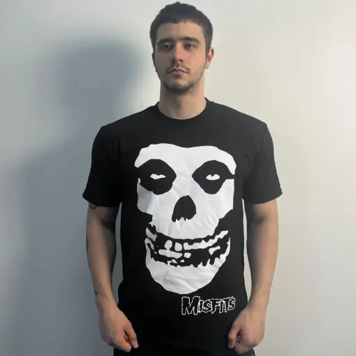 [10374] Футболка Misfits Skull чорна