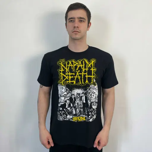 [10408] Футболка Napalm Death - Scum чорна