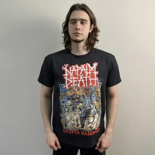 [11638] Футболка Napalm Death - Utopia Banished чорна