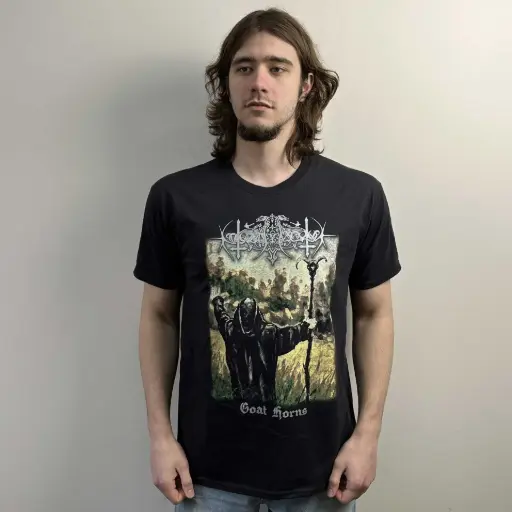 [10443] Футболка Nokturnal Mortum - Goat Horns 2010 чорна