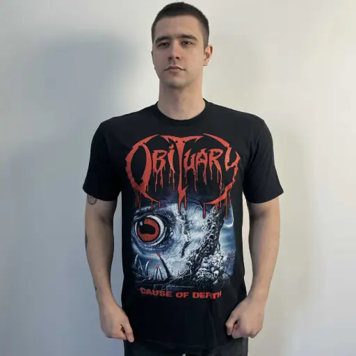 [10490] Футболка Obituary - Cause Of Death чорна