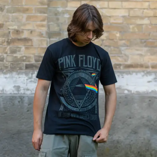[10528] Футболка Pink Floyd - On Tour 1972-1973 чорна