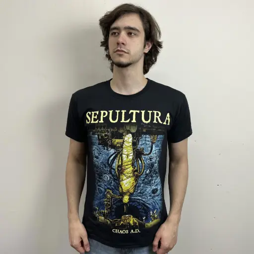 [10605] Футболка Sepultura - Chaos A.D. чорна