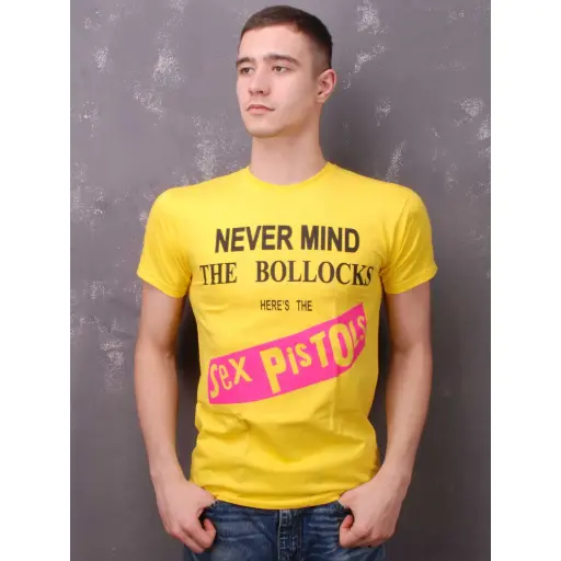 [11703] Футболка Sex pistols - Never Mind The Bollocks жовта