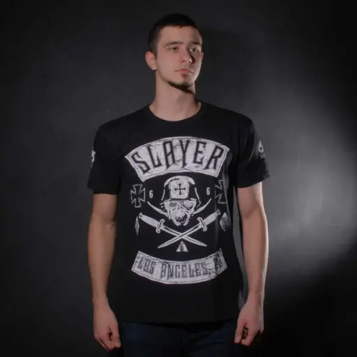 [10628] Футболка Slayer - Los Angeles 1981 чорна