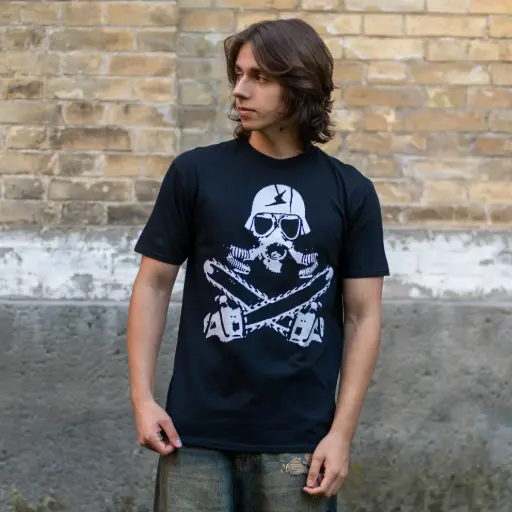 [10664] Футболка Sodom пили чорна