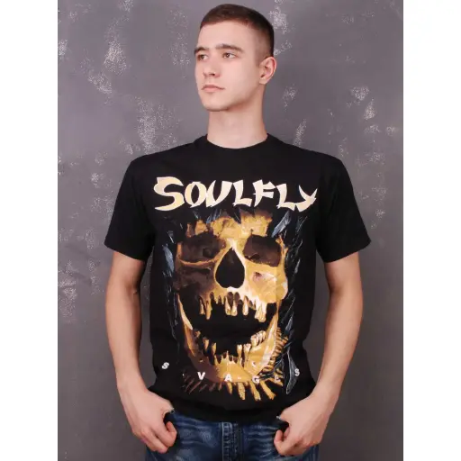 [11719] Футболка Soulfly - Savages чорна