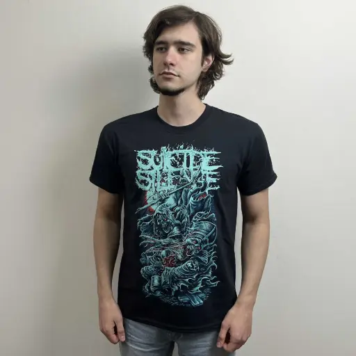 [11722] Футболка Suicide Silence - Grim Reaper чорна