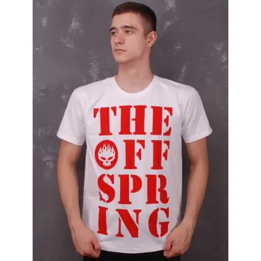 [11742] Футболка The Offspring Letters біла