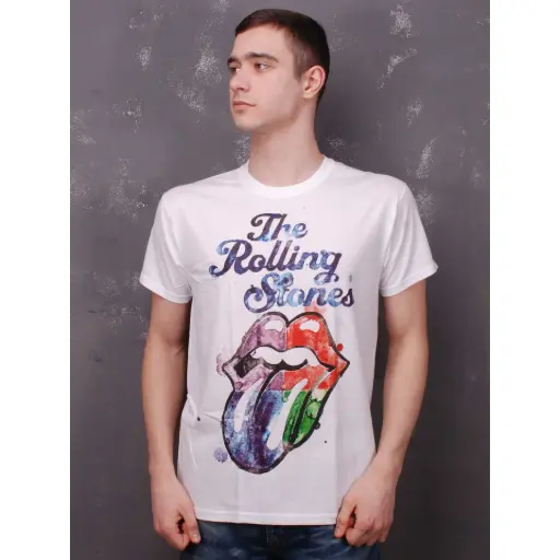 [11748] Футболка The Rolling Stones біла