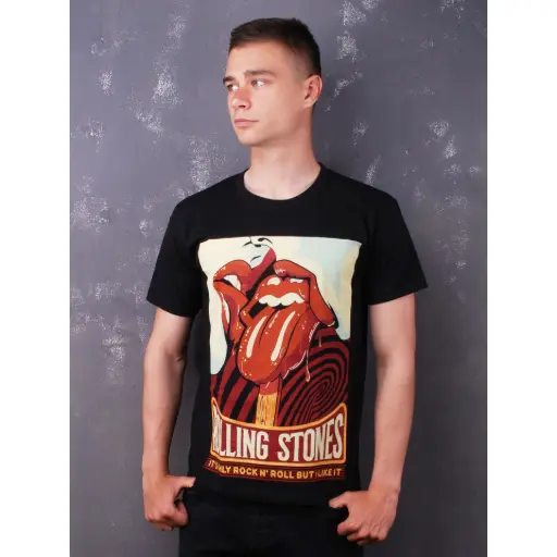 [16415] Футболка The Rolling Stones - It's Only Rock 'N Roll But I Like It чорна