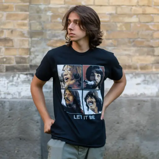 [10801] Футболка The Beatles - Let It Be чорна
