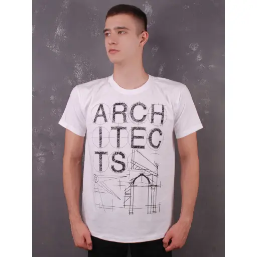 [10990] Футболка Architects біла
