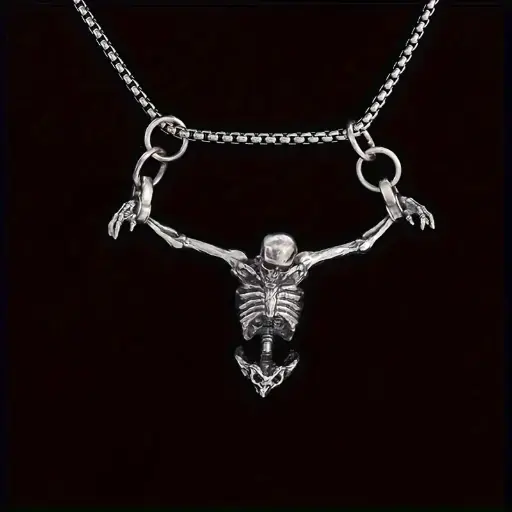 [11049] Кулон на ланцюжку Скелет - Skeleton